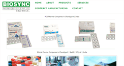 Desktop Screenshot of biosyncpharma.com